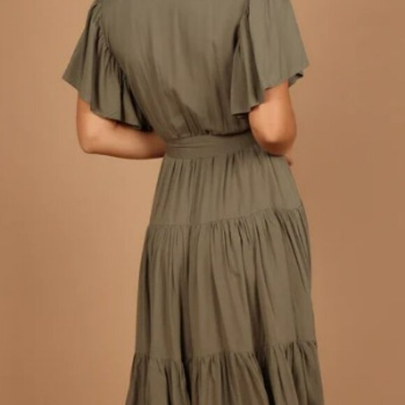 Petal & Pup Barker Dress, S, Olive - Picture 5 of 10